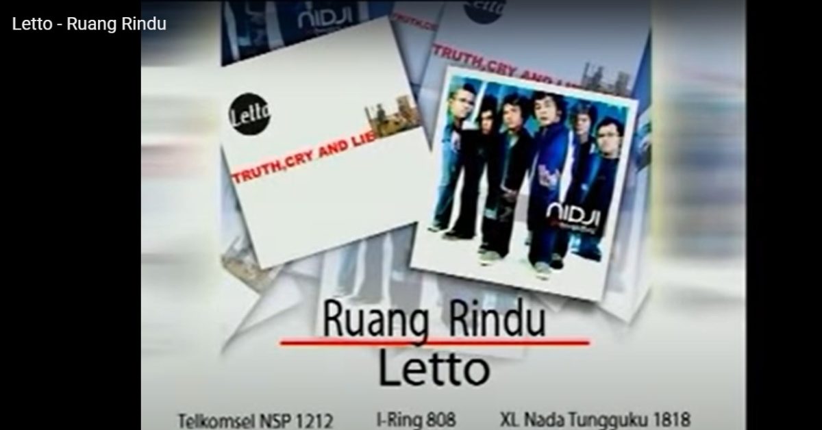 Lirik dan Chord Lagu Ruang Rindu Letto (Foto: youtube.com)