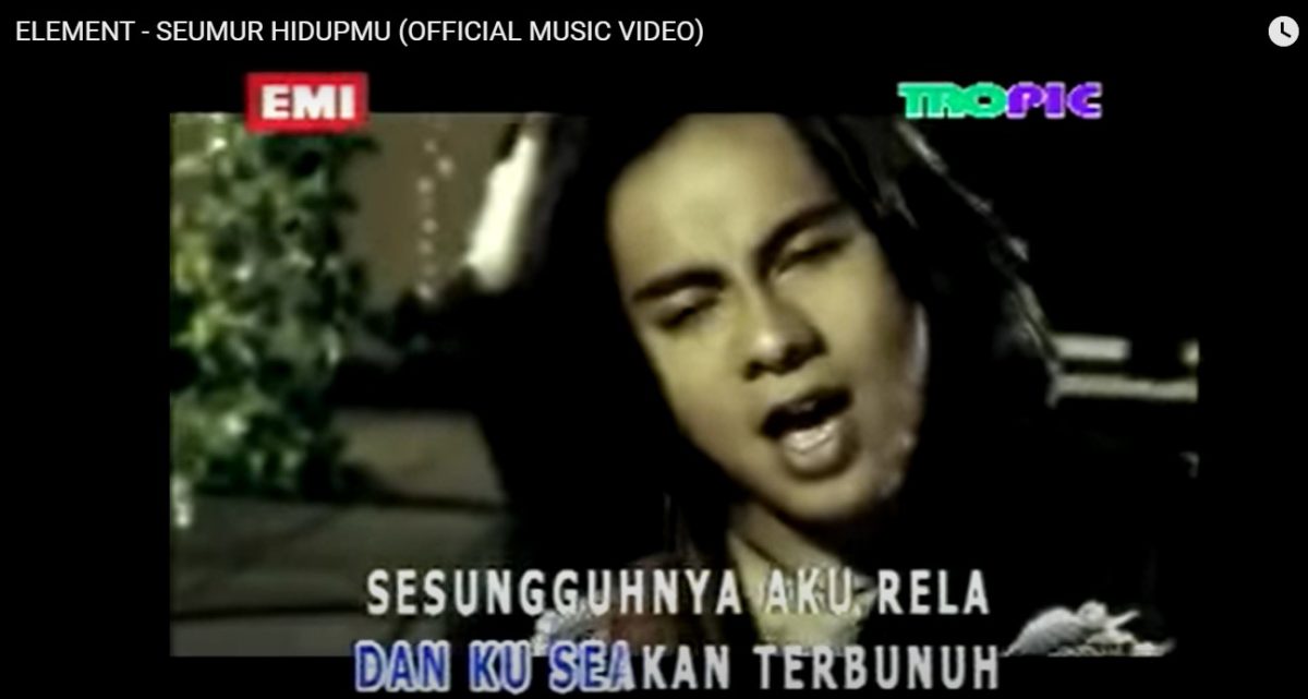 Lirik dan Chord Lagu Seumur Hidupmu Element (Foto: youtube.com)