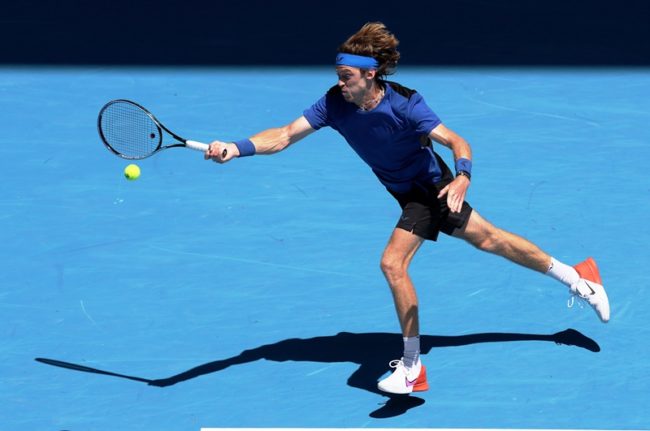 Andrey Rublev di hari keenam Australian Open 2023. (Foto: ATP)