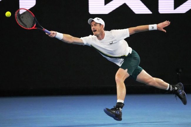 Andy Murray di Australian Open 2023. (Foto: San Diego Tribune)