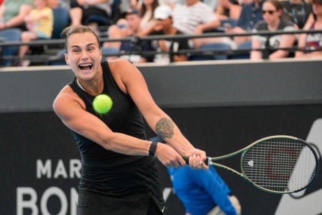 Aryna Sabalenka di semifinal Adelaide International 1. (Foto: thesundaily.my)