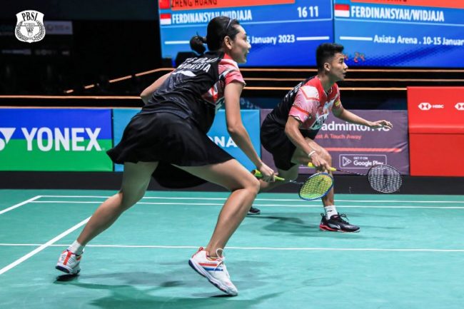 Jadwal India Open 2023 hari ini salah satunya menampilkan perjuangan Dejan Ferdinansyah dan Gloria Emanuelle Widjaja. (Foto: PBSI)