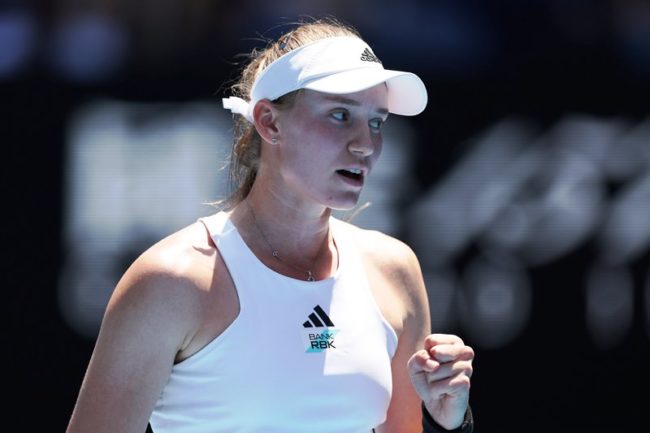 Elena Rybakina di Australian Open 2023 hari 7. (Foto: WTA)