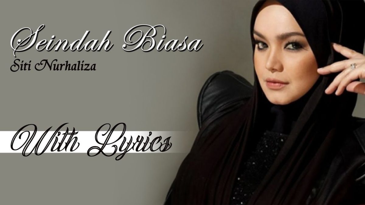 Lirik dan Chord Lagu Seindah Biasa Siti Nurhaliza (Foto: youtube.com)