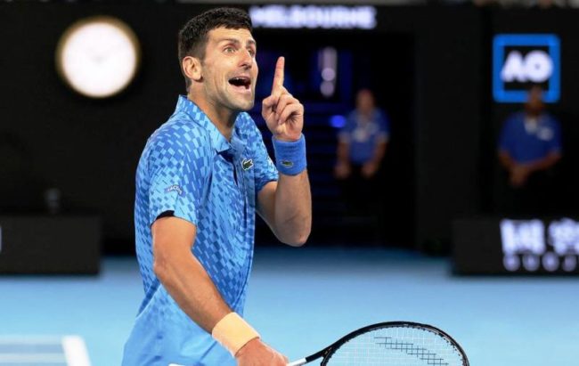 Novak Djokovic di Australian Open 2023. (Foto: newscom au)