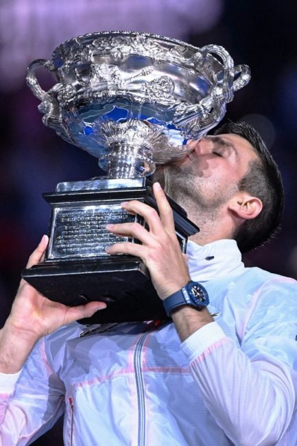 Novak Djokovic memenangkan gelar Grand Slam Australian Open 2023. (Foto: Australian Open)