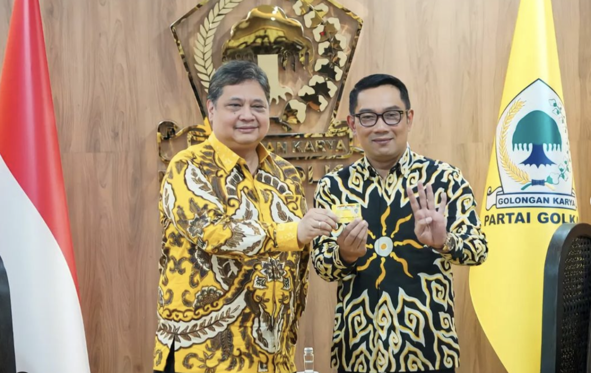 Ridwan Kamil resmi bergabung dengan Partai Golkar.