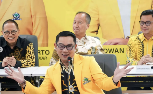 Ridwan Kamil memutuskan untuk bergabung dengan Partai Golkar.