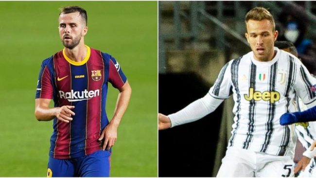 Transfer Miralem Pjanic dan Arthur Melo disebut sebagai salah satu penyebab skandal plusvalenza Juventus. (Foto: sport es)