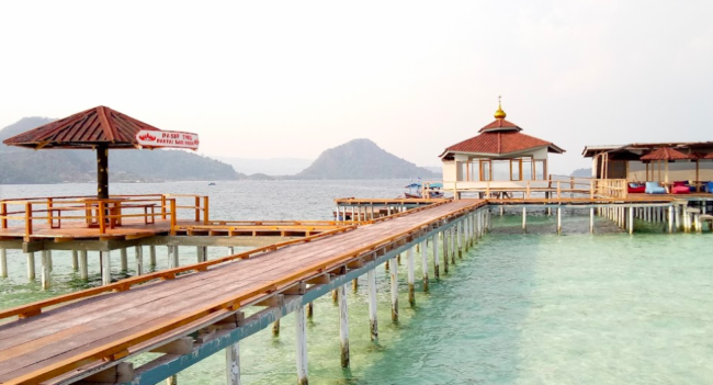 Masjid Terapung Al-Aminah Pantai Sari Ringgung (Foto: Tangkapan Layar Google Maps Andri Surya Praja)