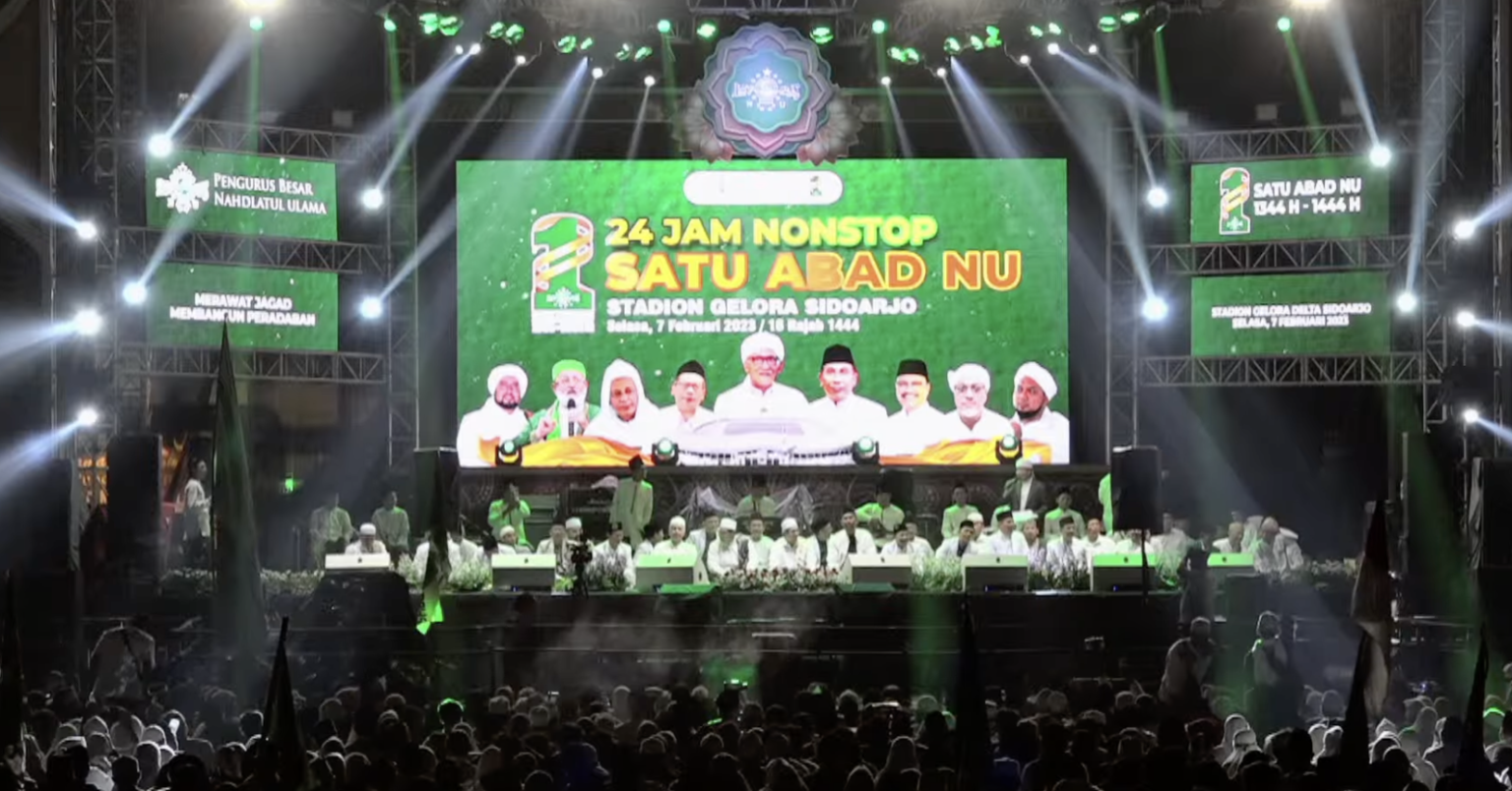 Malam Puncak Resepsi 1 Abad NU di Gelora Delta Sidoarjo (30 Jam Non-Stop).