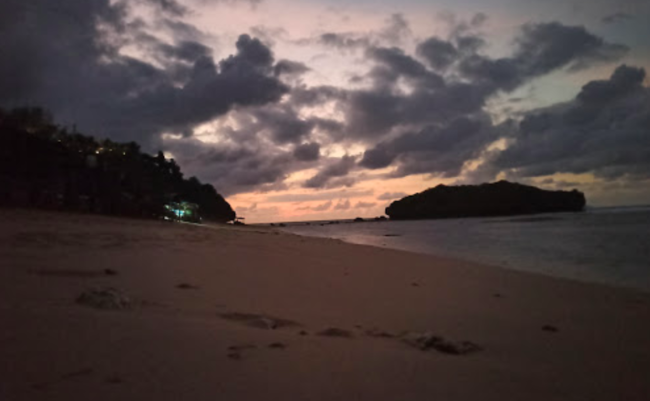 Sunset di Pantai Sandrinan Jogja (Foto: google maps @Dave Setyawan)