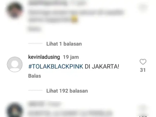 Fans Persija ancam rusuhin konser Blackpink di Jakarta. (Foto: Instagram Blackpink)