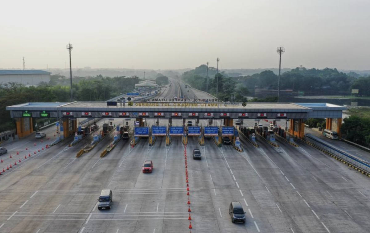 Arus mudik terpantau lancar pada Kamis, 27 April 2023.