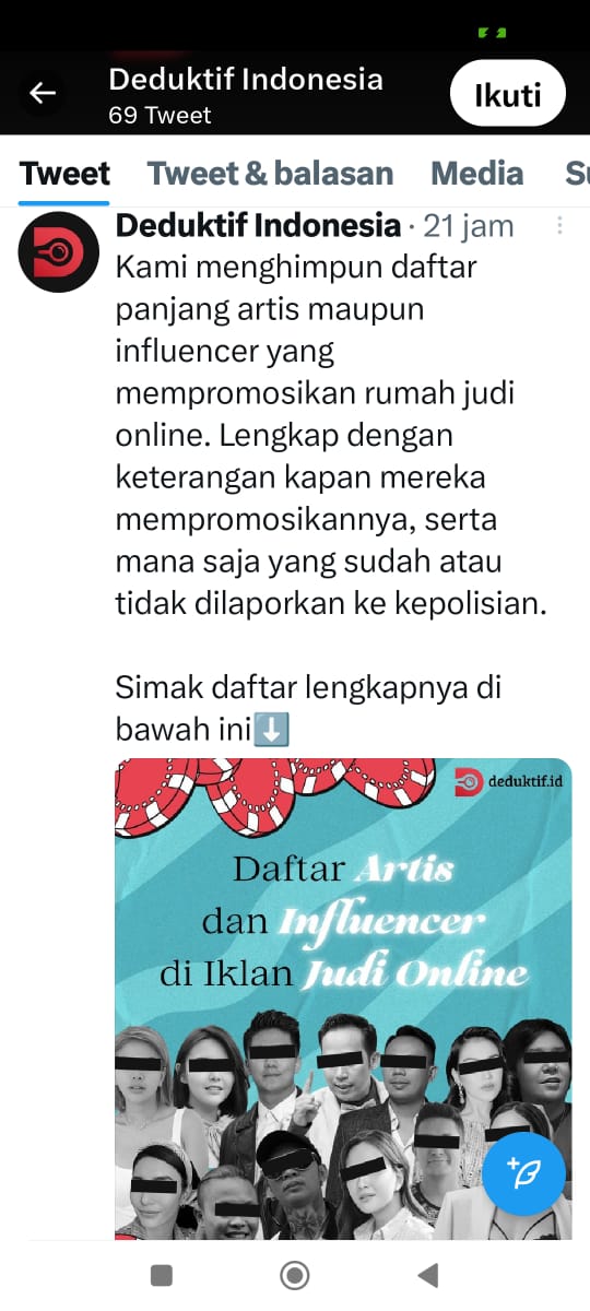 Deretan Influencer Dan Artis Ini Promosikan Judi Online | Konteks