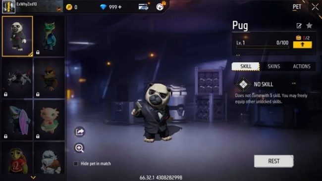 Free Fire Pug