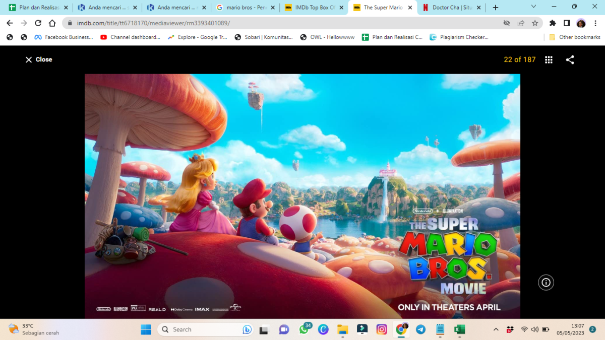 Sinopsis The Super Mario Bros, Film Animasi Terlaris dengan Total Pendapatan Mencapai $490,9 Juta Dolar