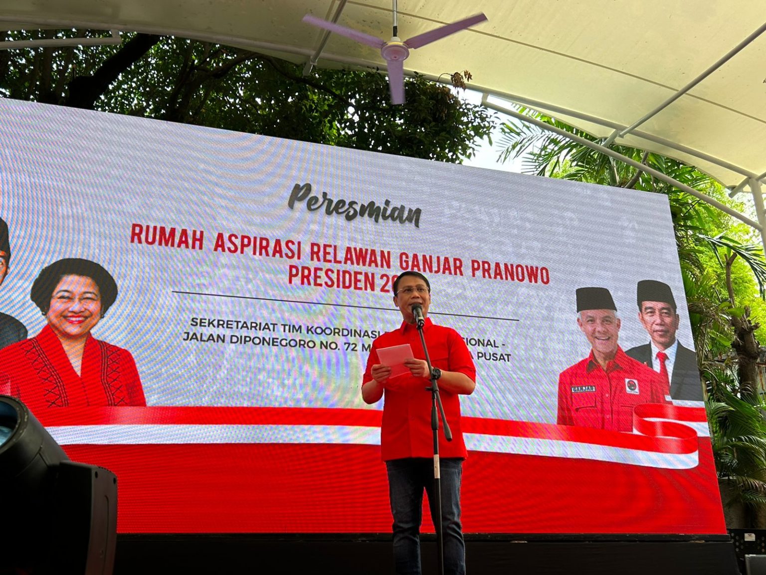 Ketua Tim Koordinasi Relawan Pemenangan Pilpres PDI Perjuangan (TKRPP-PDIP) Ahmad Basarah