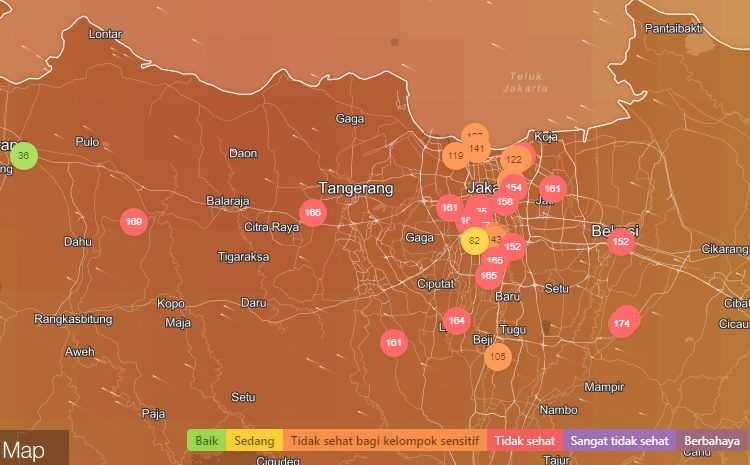 Situs IQAir: Kualitas Udara Jakarta Paling Berpolusi Di Dunia