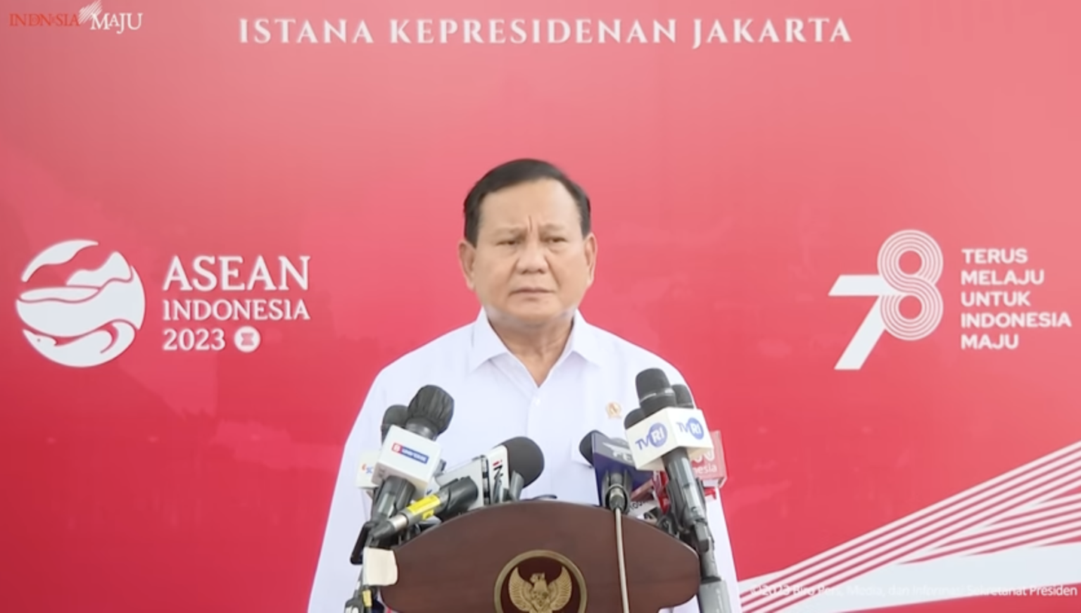 Menteri Pertahanan Prabowo Subianto sampaikan peningkatan produksi pesawat CN 325 dan telah dipesan 100 unit oleh negara lain.