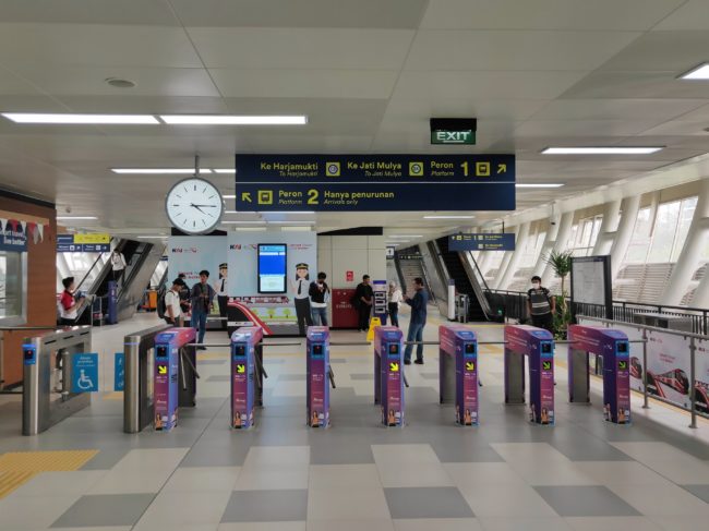 Stasiun LRT Jabodebek. (Dok Gaz)