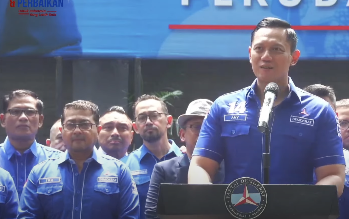 Agus Harimurti Yudhoyono (AHY) bersyukur PK KSP Moeldoko ditolak Mahkamah Agung.