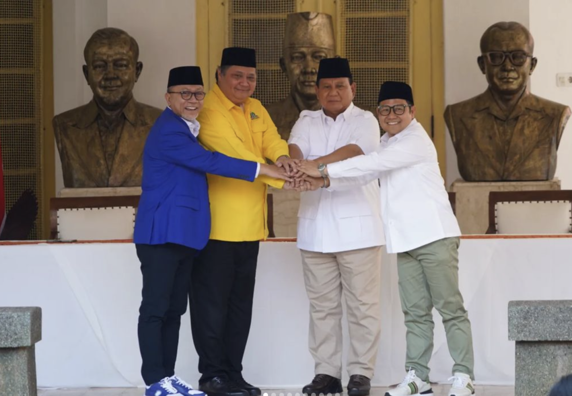 Prabowo Subianto di Museum Perumusan Naskah Proklamasi, Menteng, Jakarta Pusat, pada Minggu, 13 Agustus 2023.