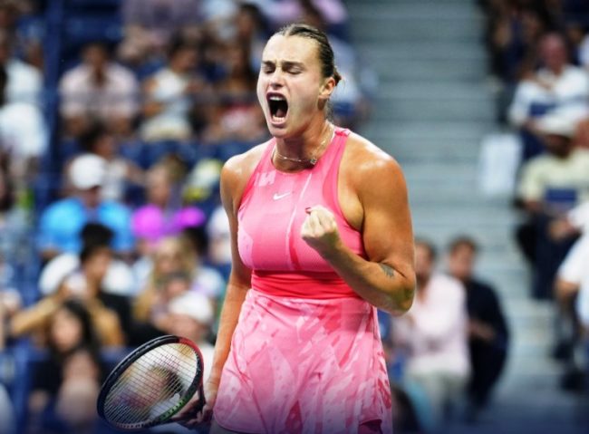 Aryna Sabalenka di babak 16 besar AS Terbuka 2023. (Foto: WTA)