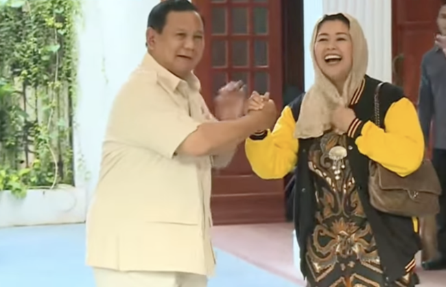 Yenny Wahid menemui Prabowo Subianto di Kertanegara, pada Rabu, 6 September 2023.