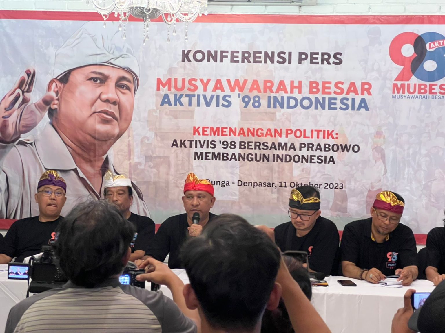 Eksponen aktivis 98 melaksanakan Musyawarah Besar (Mubes) Aktivis 98 di Denpasar, Bali.