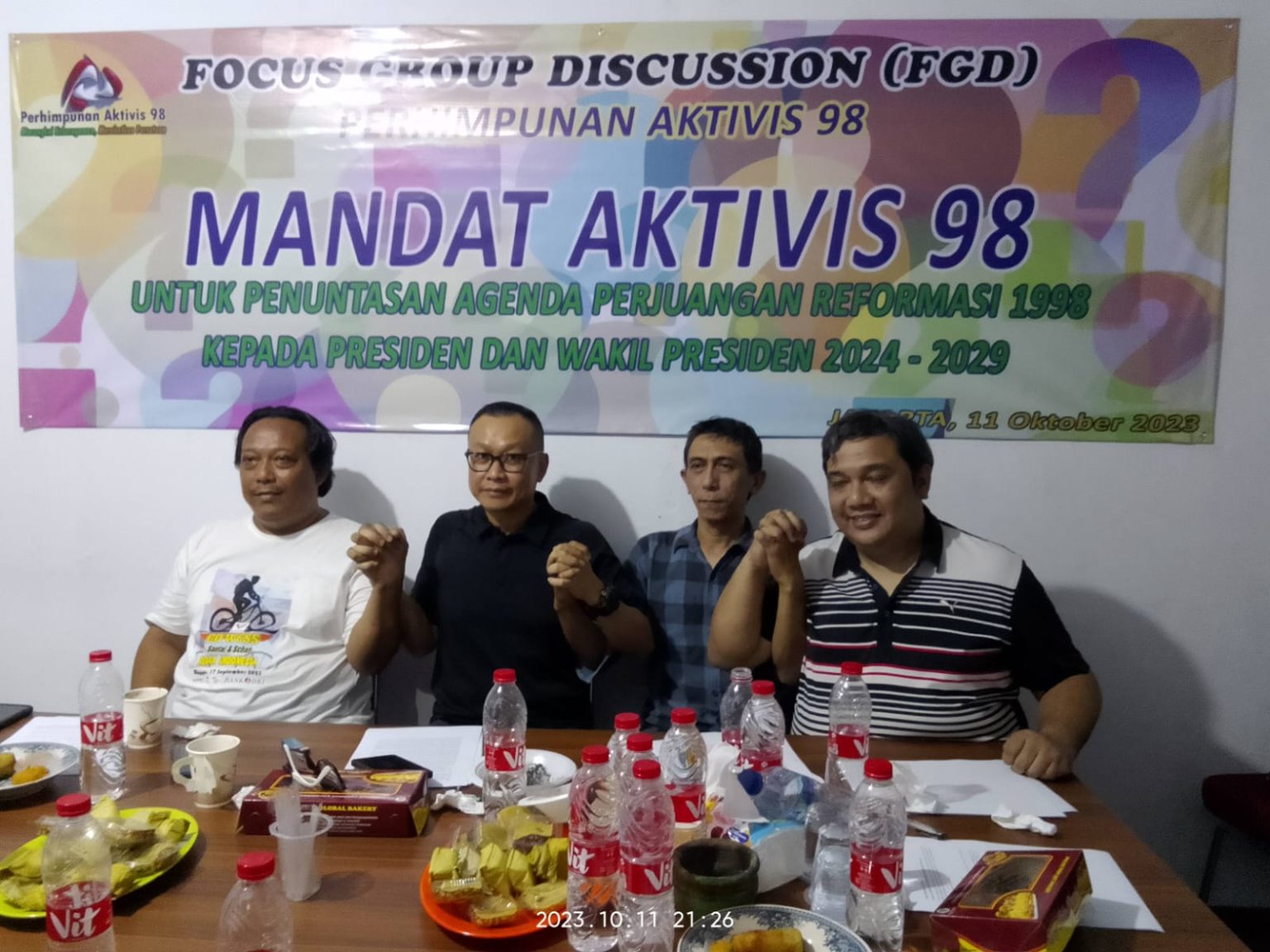 Focus Group Discussion (FGD) Perhimpunan Aktivis 98.