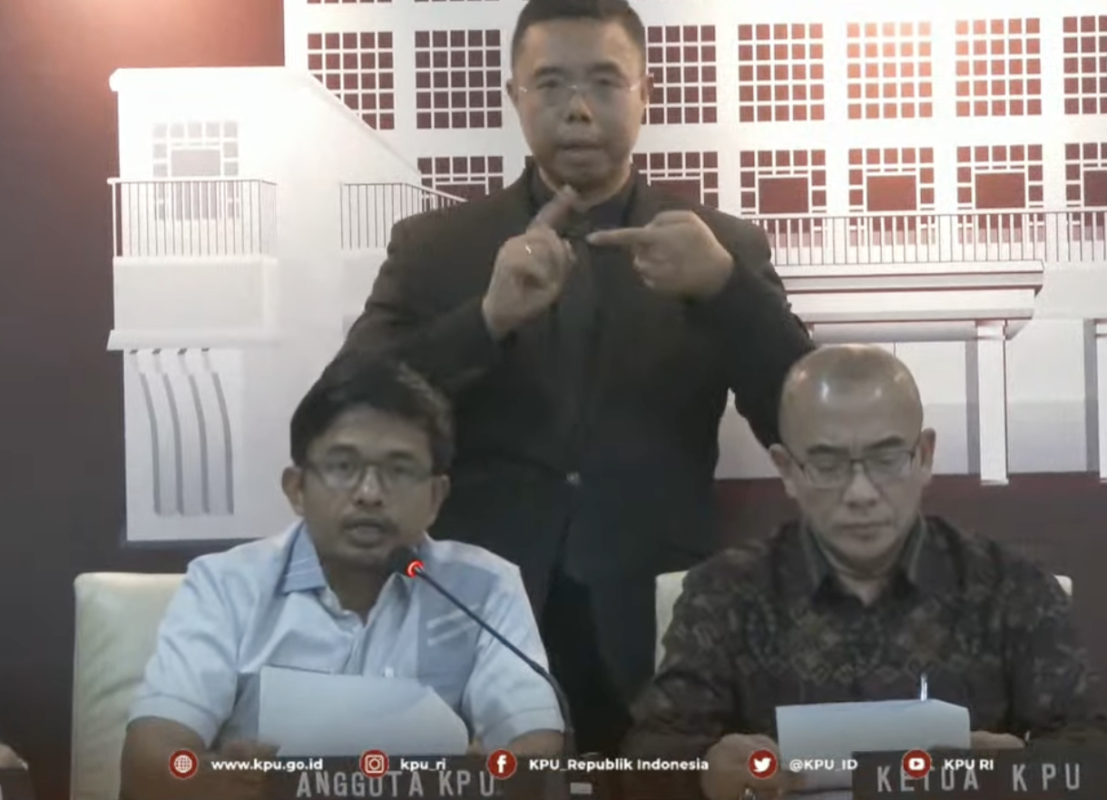 Konferensi Pers Penetapan Paslon Presiden dan Wakil Presiden Pemilu Tahun 2024