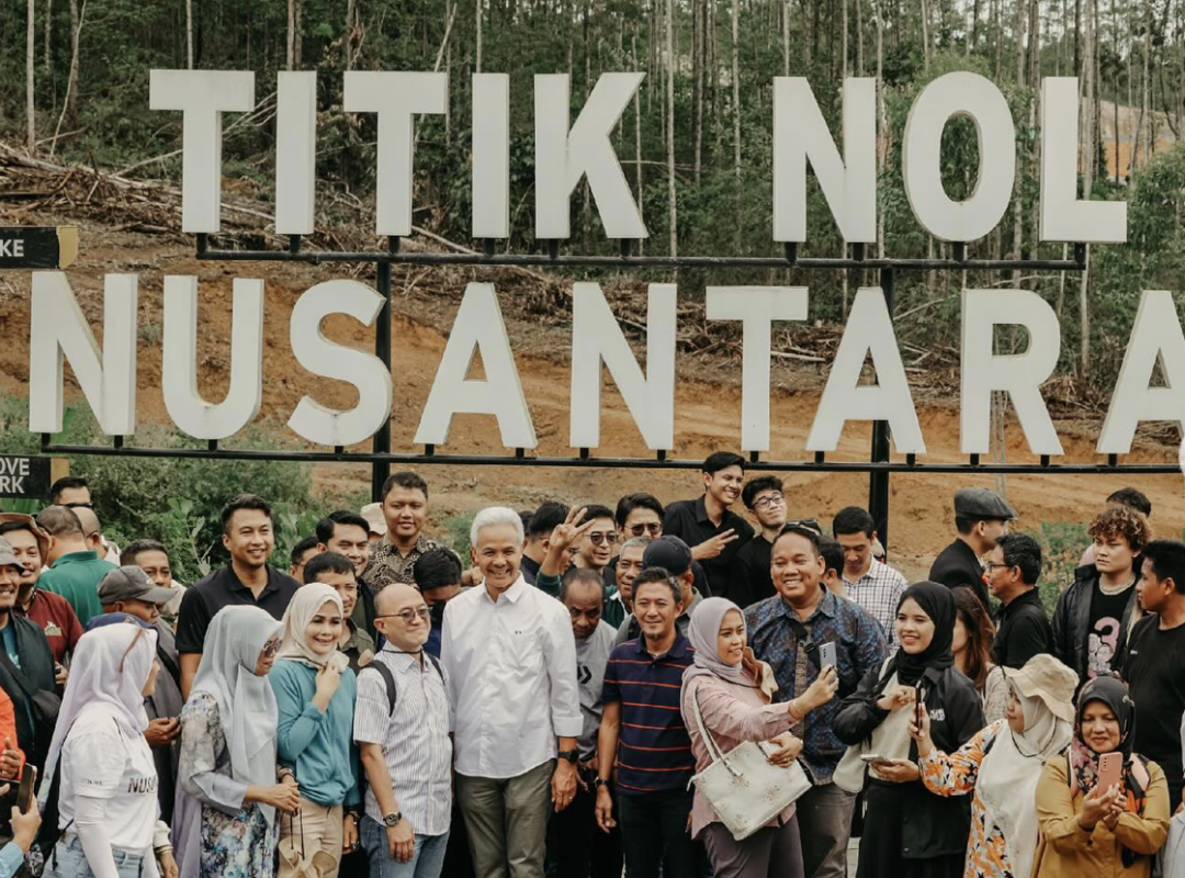 Ganjar menyampaikan, kehadirannya di IKN Nusantara sebagai bentuk komitmen terhadap keberlanjutan pembangunan Ibu Kota baru itu.