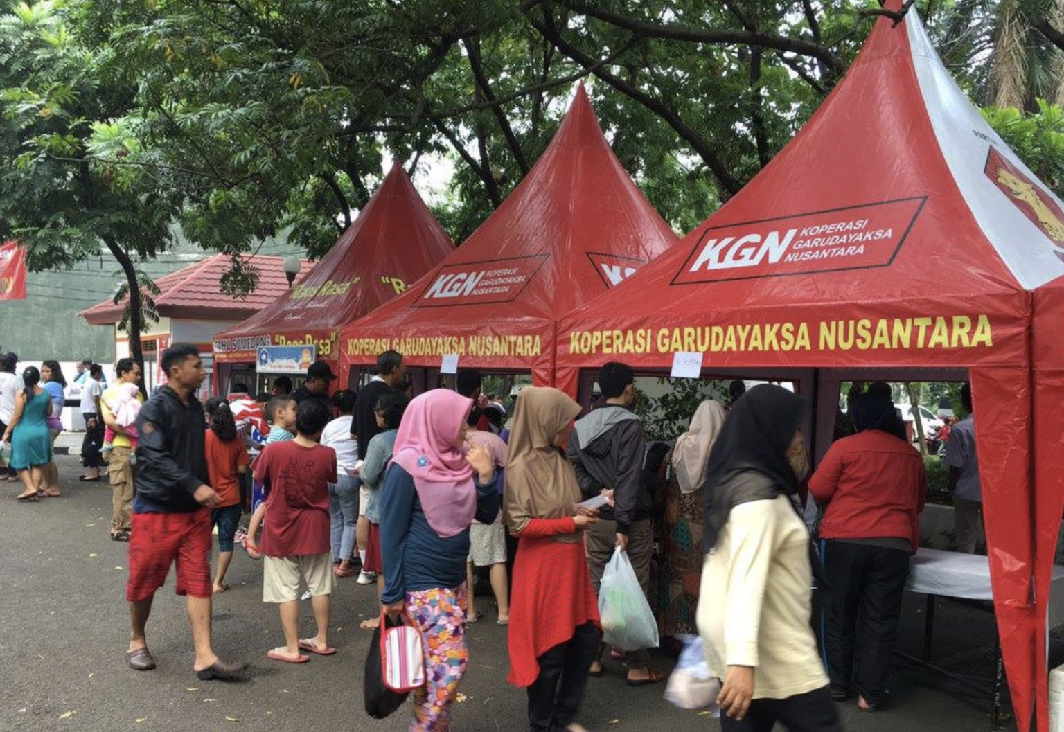 Bazar sembako murah yang digelar Koperasi Garudayaksa Nusantara. (Dok:KGN).