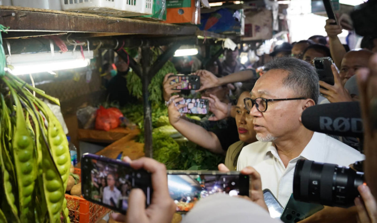 Mendag Zulkifli Hasan kunjungi Pasar Johar Baru