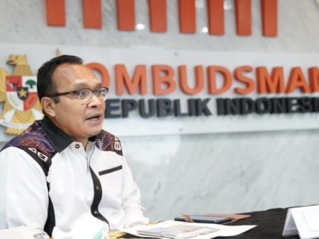 Anggota Ombudsman RI, Robert Na Endi Jaweng mengungkapkan temuan adanya dugaan politisasi bansos di masyarakat menjelang pemilu 2024 (Dok.Ombudsman RI)