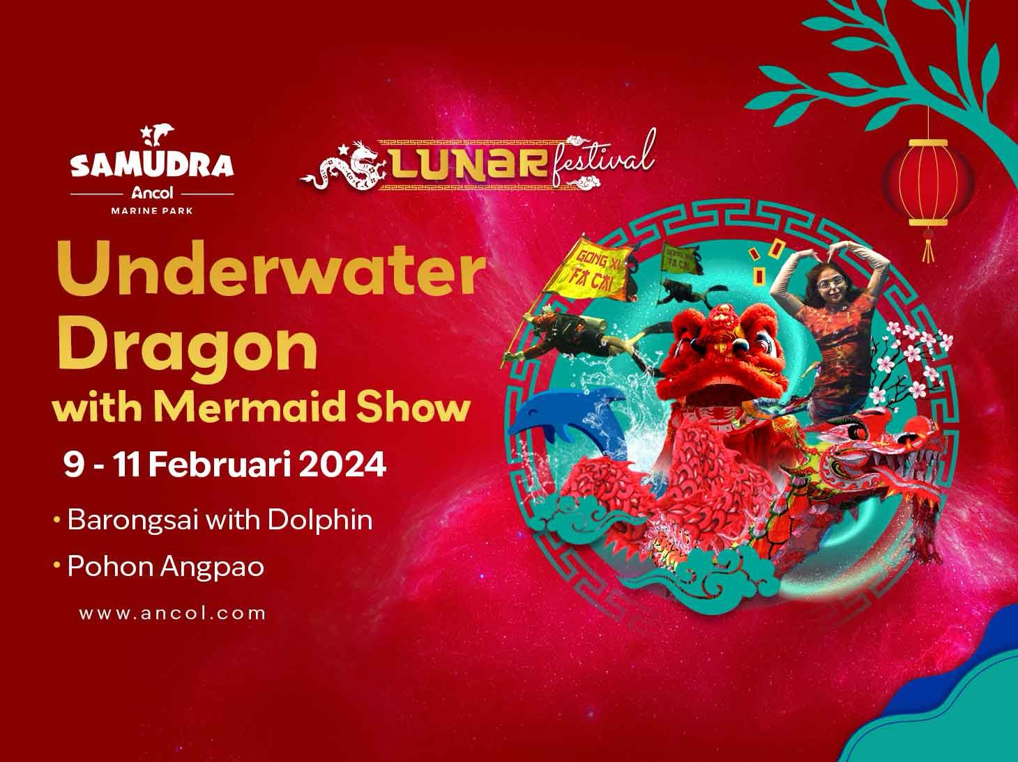 Ancol Lunar Festival 2024, Barongsai dalam Air Hingga Angpao