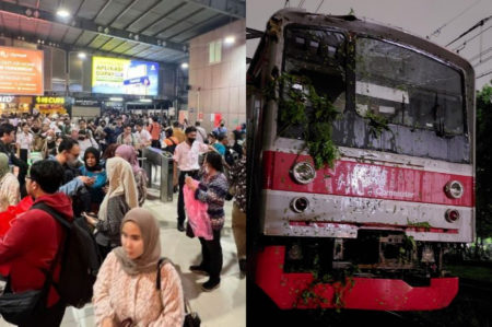 Pohon Tumbang Hambat Perjalanan KRL Pada Jumat Malam, Penumpukan Penumpang Terjadi di Sejumlah Stasiun