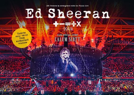 Poster resmi konser Ed Sheeran di Indonesia