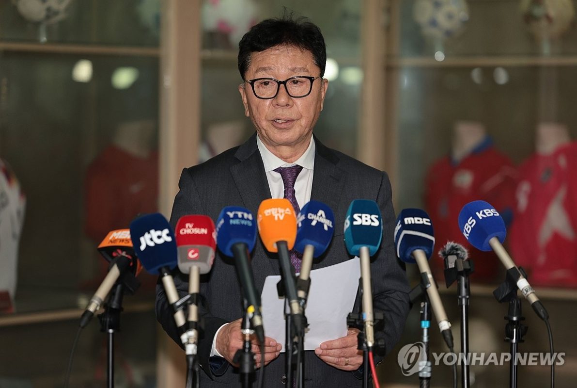 Chung Hae-soung, Kepala Komite Timnas Korea Selatan, masih mencari pelatih untuk menangani Son Heung-min dkk. (Foto: Yonhap)