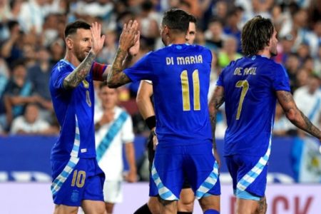 Timnas Argentina menang telak 4-1 atas Guatemala pada laga uji coba internasional jelang Copa America 2024