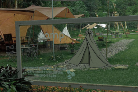 Kafe unik di yogyakarta: camp grill and nature dengan konsep camping yang menarik