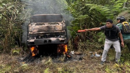 KKB Bakar dan bunuh sopir truk di Yahukimo, Papua (Dok Istimewa)